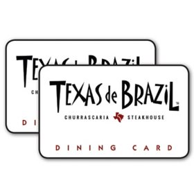 Texas De Brazil $100 Gift Card Multi-Pack, 2 x $50
