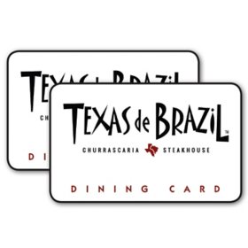 Texas De Brazil 100 Value Gift Cards 2 X 50 Sam S Club