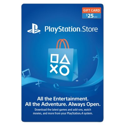 gift card ps4 25