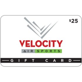 Velocity Air Sports SC, FL $50 Value Gift Cards - 2 x $25