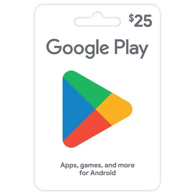 google play gift card 25