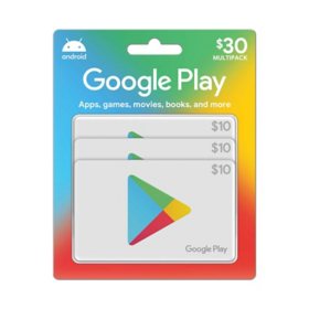 Google Play Gift Cards - 3 x $10