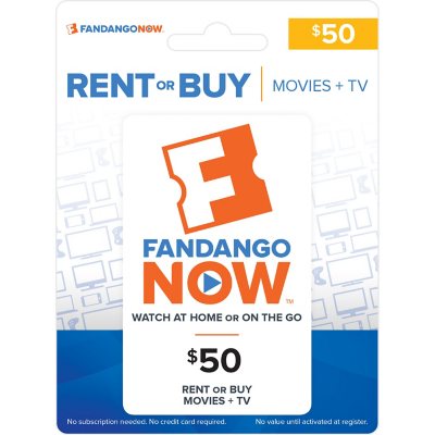 Fandangonow 50 Gift Card Sam S Club