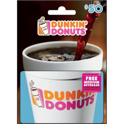 Dunkin' Donuts $50 Gift Card