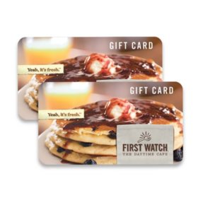 First Watch Restaurants $50 Value Gift Cards - 2 x $25