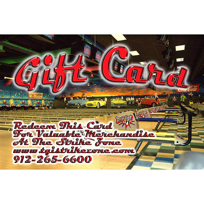 The Strike Zone (Brunswick, GA) $50 Value Gift Cards - 2/$25