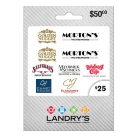 Landry's $50 Gift Card Multi-Pack, 2 x $25