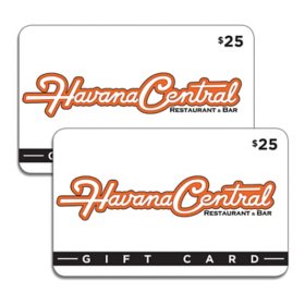Havana Central Cuban Restaurants Gift Cards - 2 x $25