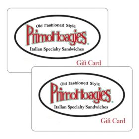 Primohoagies $50 Value Gift Cards - 2 x $25
