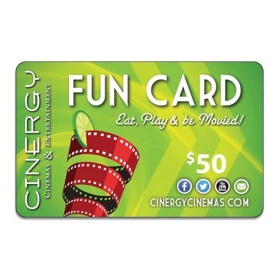 Cinergy Entertainment Gift Card 50 Value (Copperas Cove, TX Location
