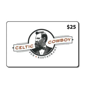 Celtic Cowboy - 2 x $25 Gift Cards