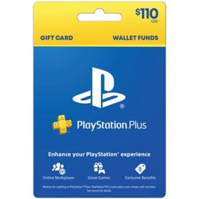 Sony PlayStation Store $110 Value Gift Card