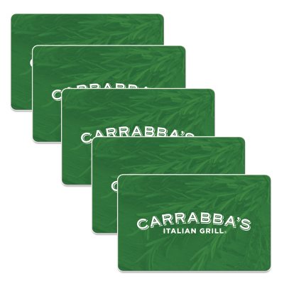 Carrabba S Italian Grill 125 Value Gift Cards 5 X 25 Sam S Club