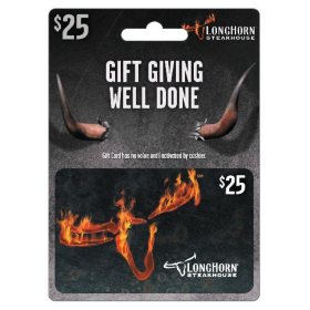 LongHorn Steakhouse $25 Gift Card