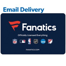 Fanatics $100 Email Delivery Gift Card