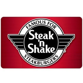Steak 'n Shake $50 Email Delivery Gift Card