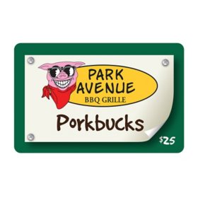 Park Ave BBQ $50 Gift Card Multi-Pack, 2 x $25