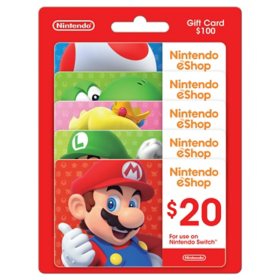 Nintendo $100 Gift Card Multi-Pack, 5 x $20