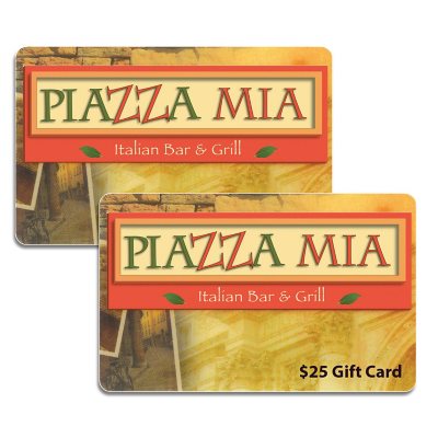 Piazza Mia $50 Value Gift Cards 2 x $25 - Sam's Club
