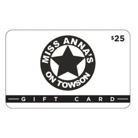 Miss Anna's $50 Gift Card Multi-Pack, 2 x $25