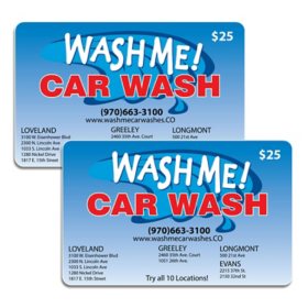 Wash Me! Car Wash $50 Gift Card Multi-Pack, 2 x $25