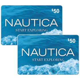 Nautica $100 Gift Card Multi-Pack, 2 x $50