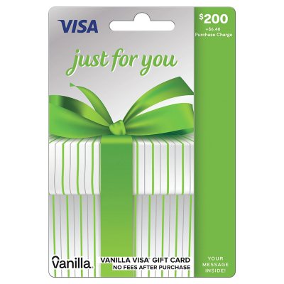 $200 Vanilla Visa Gift Card + $6.95 Fee