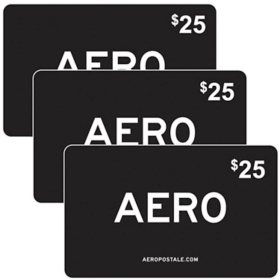 Aéropostale $75 Value Gift Cards - 3 x $25