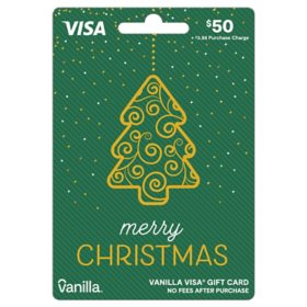 $50 Vanilla Visa Gold Tree Gift Card 