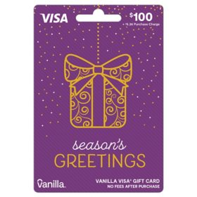 $100 Vanilla Visa Gold Present Gift Card