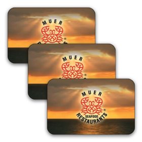 Muer Seafood Restaurants Landry S 90 Value Gift Cards 3 X 25 Plus Bonus 15 Card