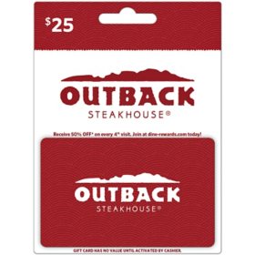 Outback Steakhouse Gift Card - $25