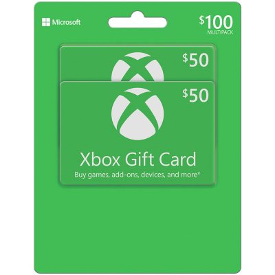 Xbox $100 Value Gift Cards - 2 x $50 - Sam's Club