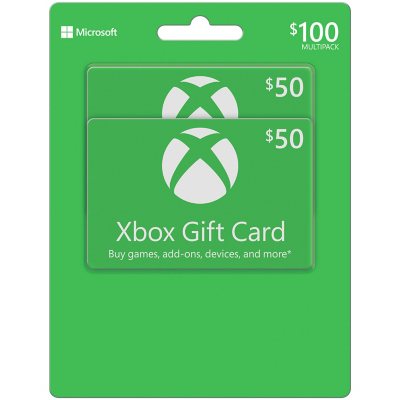 Xbox gift shop card physical