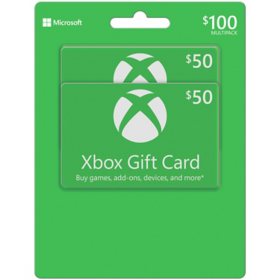 Xbox $100 Gift Card Multi-Pack, 2 x $50