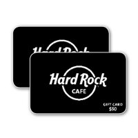 Hard Rock Cafe $100 Value Gift Cards - 2 x $50
