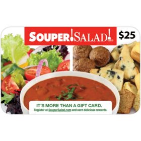 Souper Salad AZ, NM, TX $50 Value Gift Cards - 2/$25