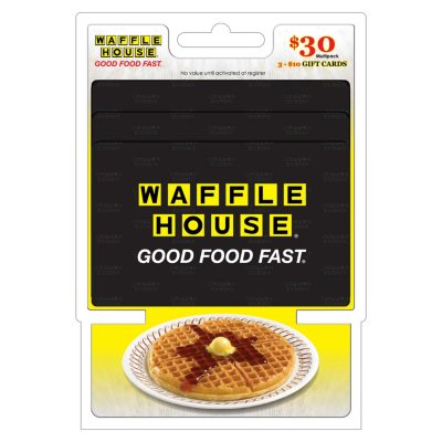 Waffle House 30 Value Gift Cards 3 X 10