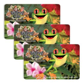 Rainforest Cafe (Landry's) $90 Value Gift Cards - 3 x $25 Plus Bonus $15 Card