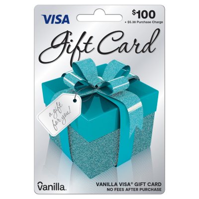 100 Vanilla Visa Gift Card Sam S Club