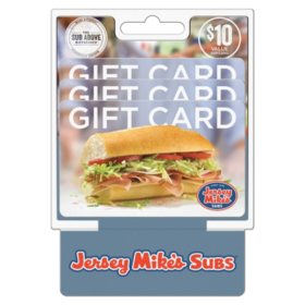 Jersey Mike's $30 Gift Card Multi-Pack, 3 x $10