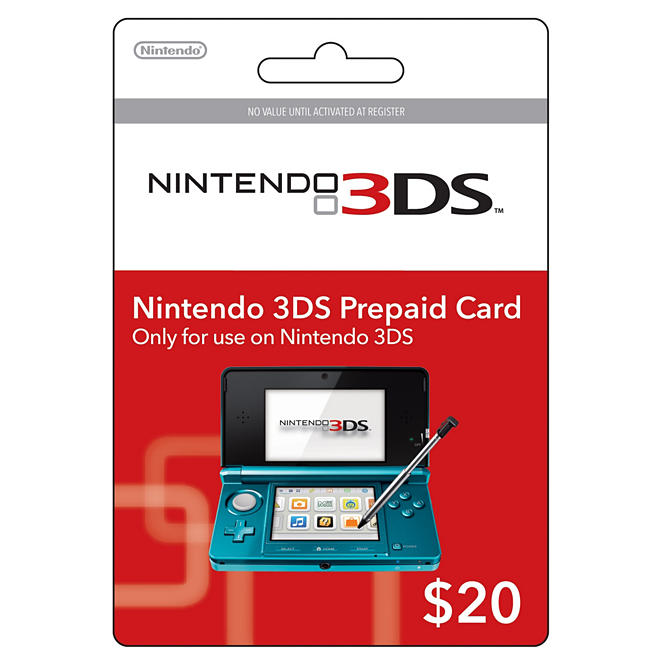 Nintendo 3DS Prepaid Card - $20