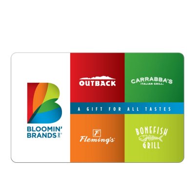 Bloomin Brands 50 Gift Card Sam S Club