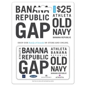 GAP Options (GAP, Old Navy, Banana Republic and, Athleta) $25 Gift Card