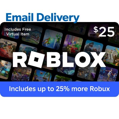 Roblox Email Delivery Gift Card [Includes Exclusive Virtual Item] - Various  Amounts