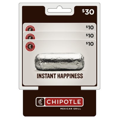 2012 CHIPOTLE GIFT CARD REINDEER BURRITO COLLECTIBLE NEW