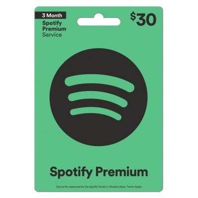 spotify gift card various values sam s club