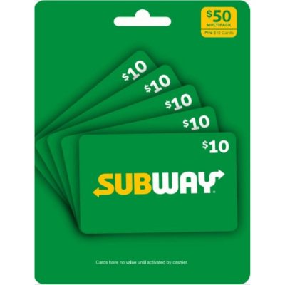 $50 Subway Gift Card: Get a $50 Subway Gift Card