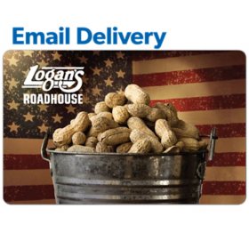 Logan's Roadhouse Email Delivery Gift Card, Various Amounts