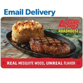 Logan's Roadhouse eGift Card - Various Amounts (Email Delivery)